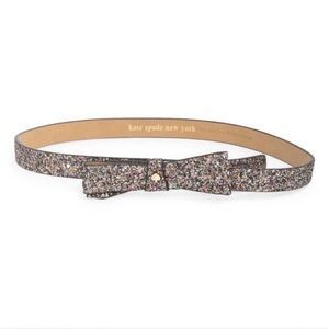 kate spade Multicolor Glitter Bow Belt